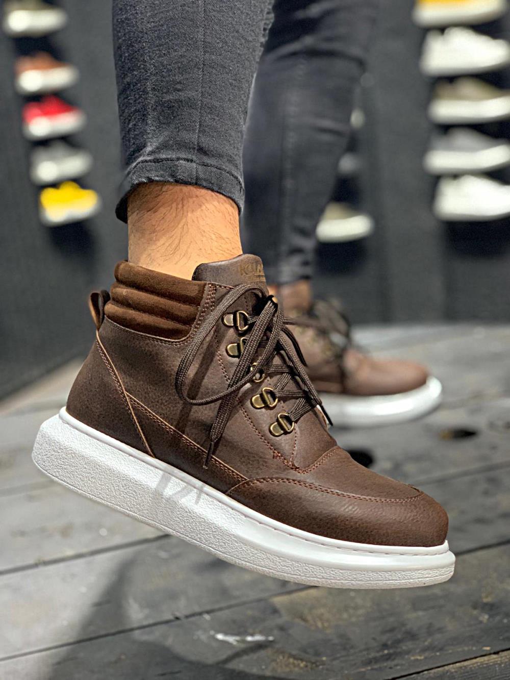 dx men high top casual boots