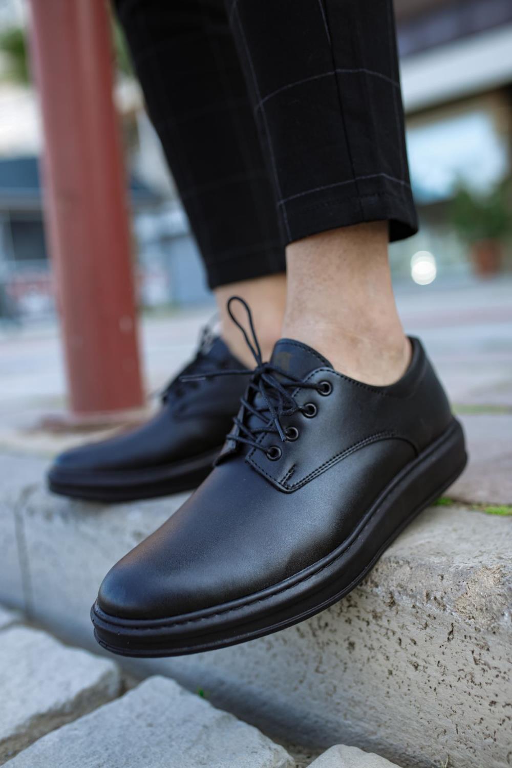 Knack Klasik Erkek Ayakkabı 001 Siyah (Siyah Taban) m5532