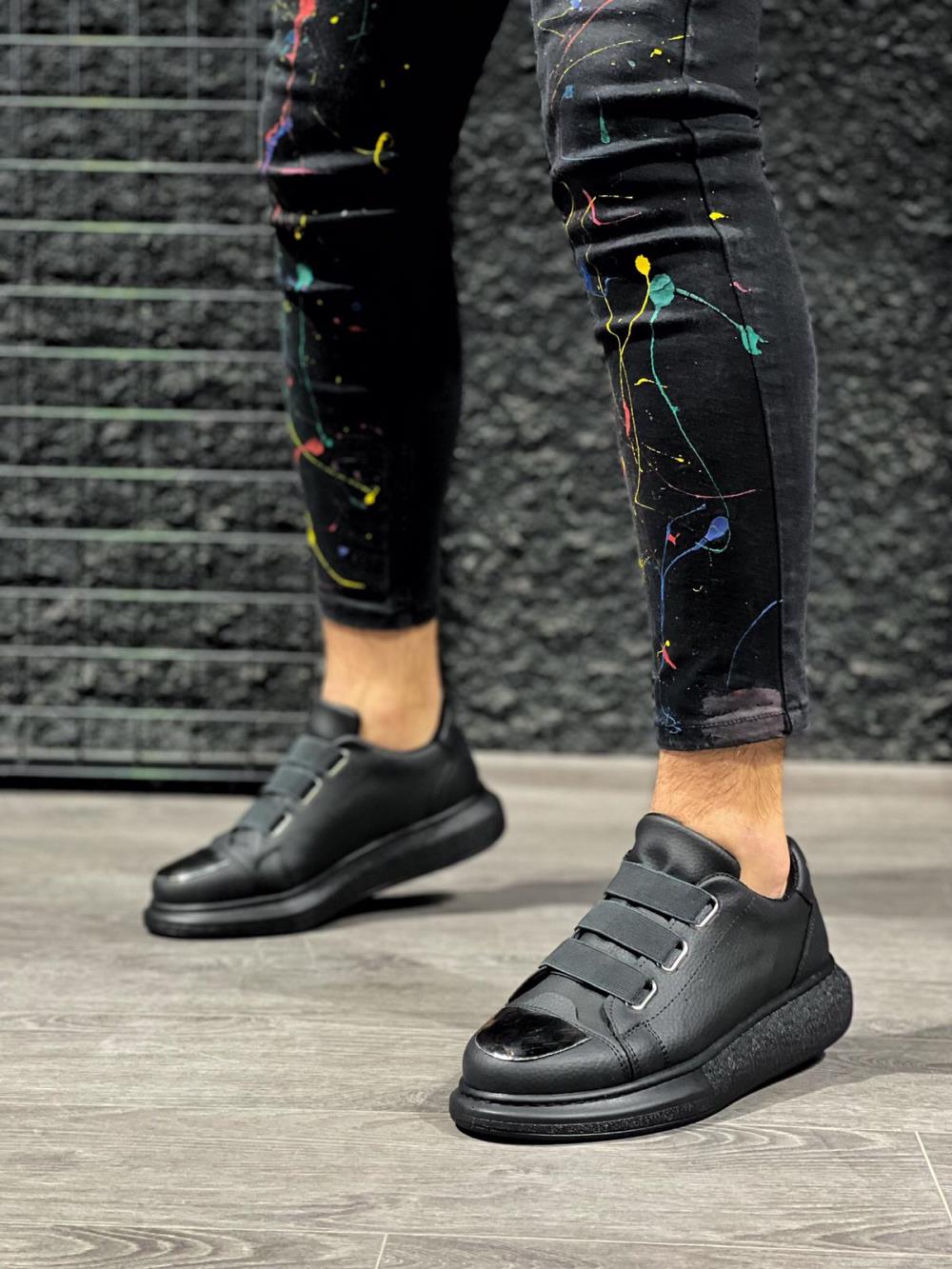 Knack Sneakers Ayakkabı 888 Siyah (Siyah Taban) m8832