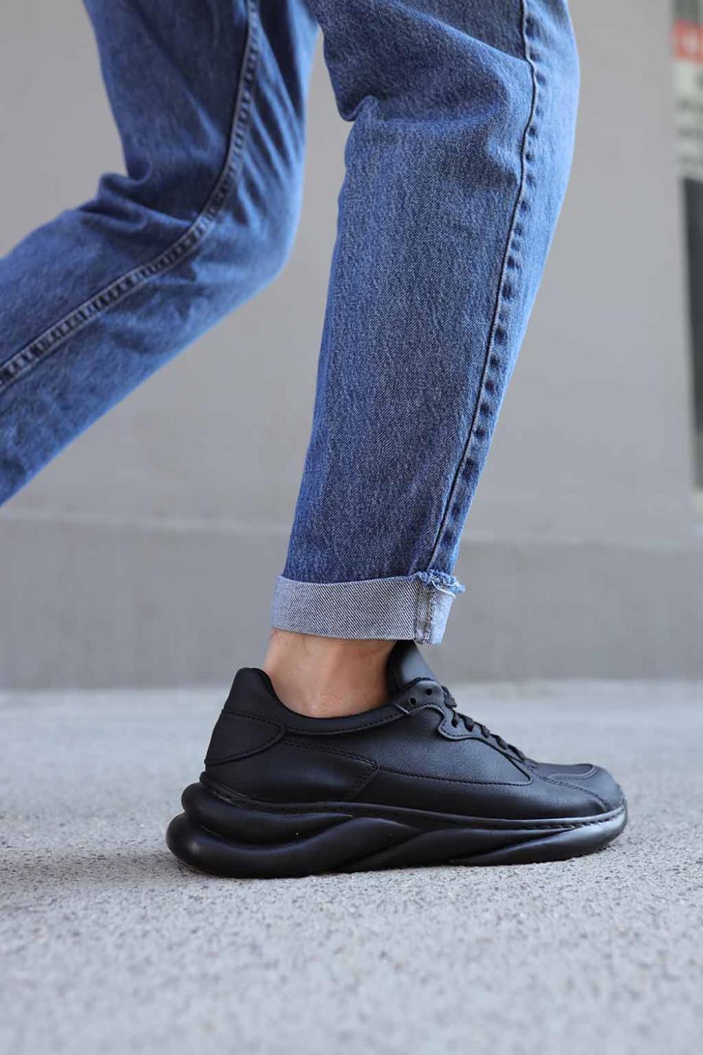 Knack Sneakers Ayakkabı 065 Siyah (Siyah Taban) m9532